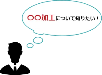 〇〇加工について知りたい！